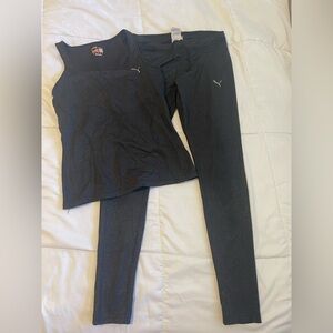 Puma  Black Leggings and top